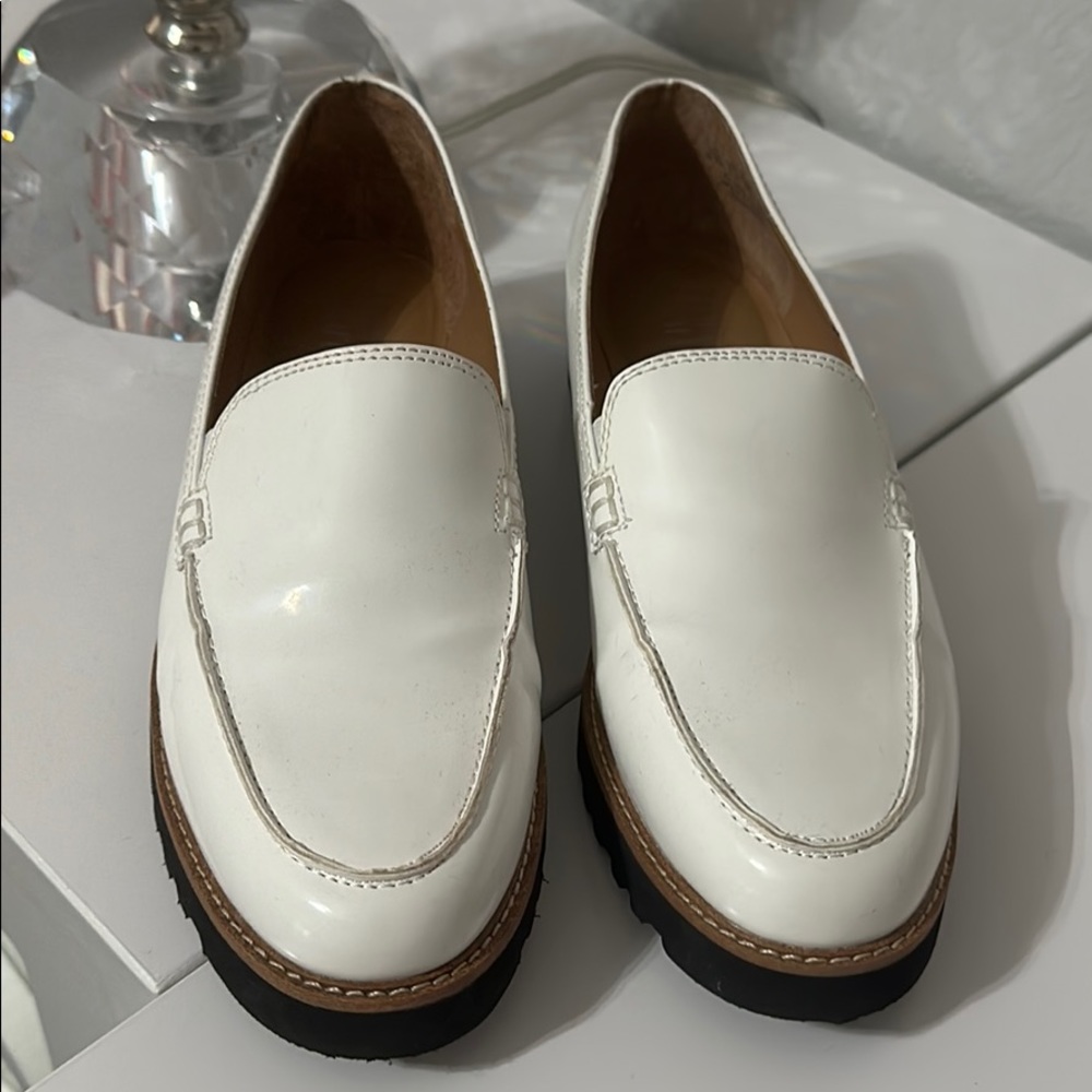 Franco Sarto White Loafer